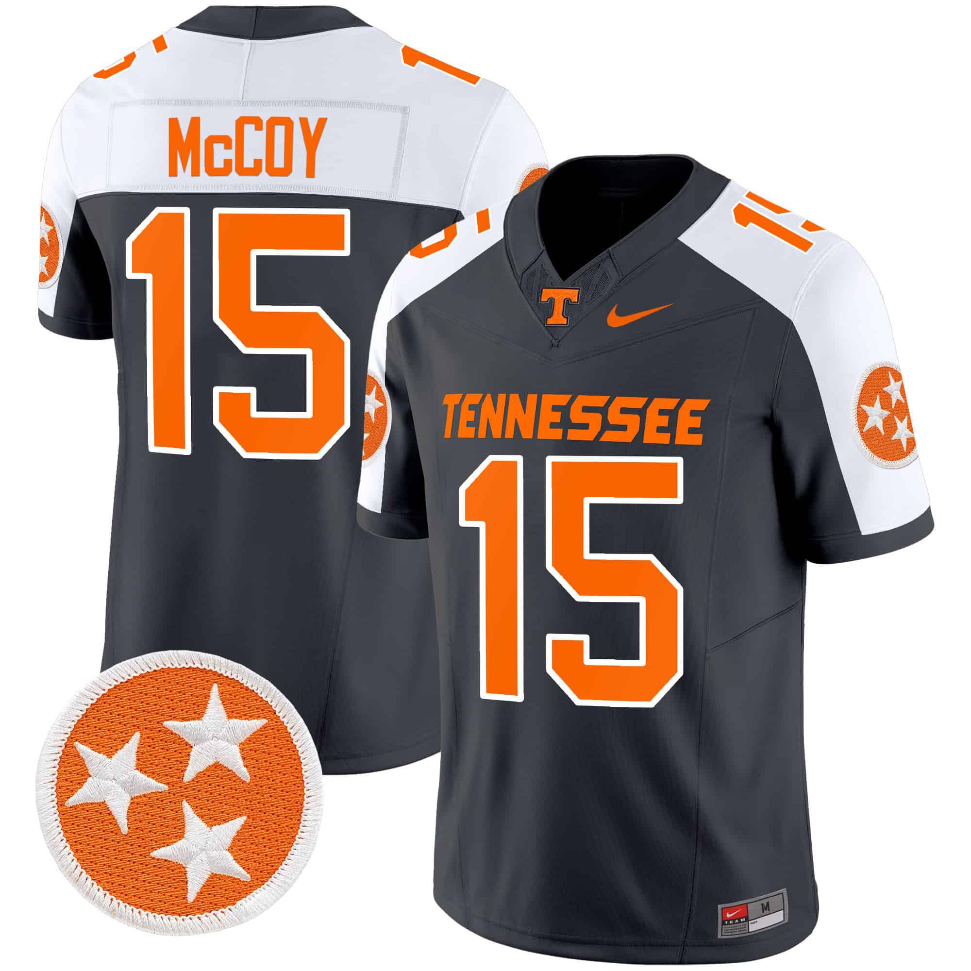Men Tennessee Volunteers #15 Mccoy Black 2024 Nike Vapor Limited NCAA Jersey